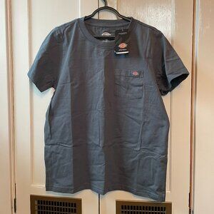 NWT Dickies Women's Heavyweight Short Sleeve Pocket T-Shirt 100% Cotton Green L